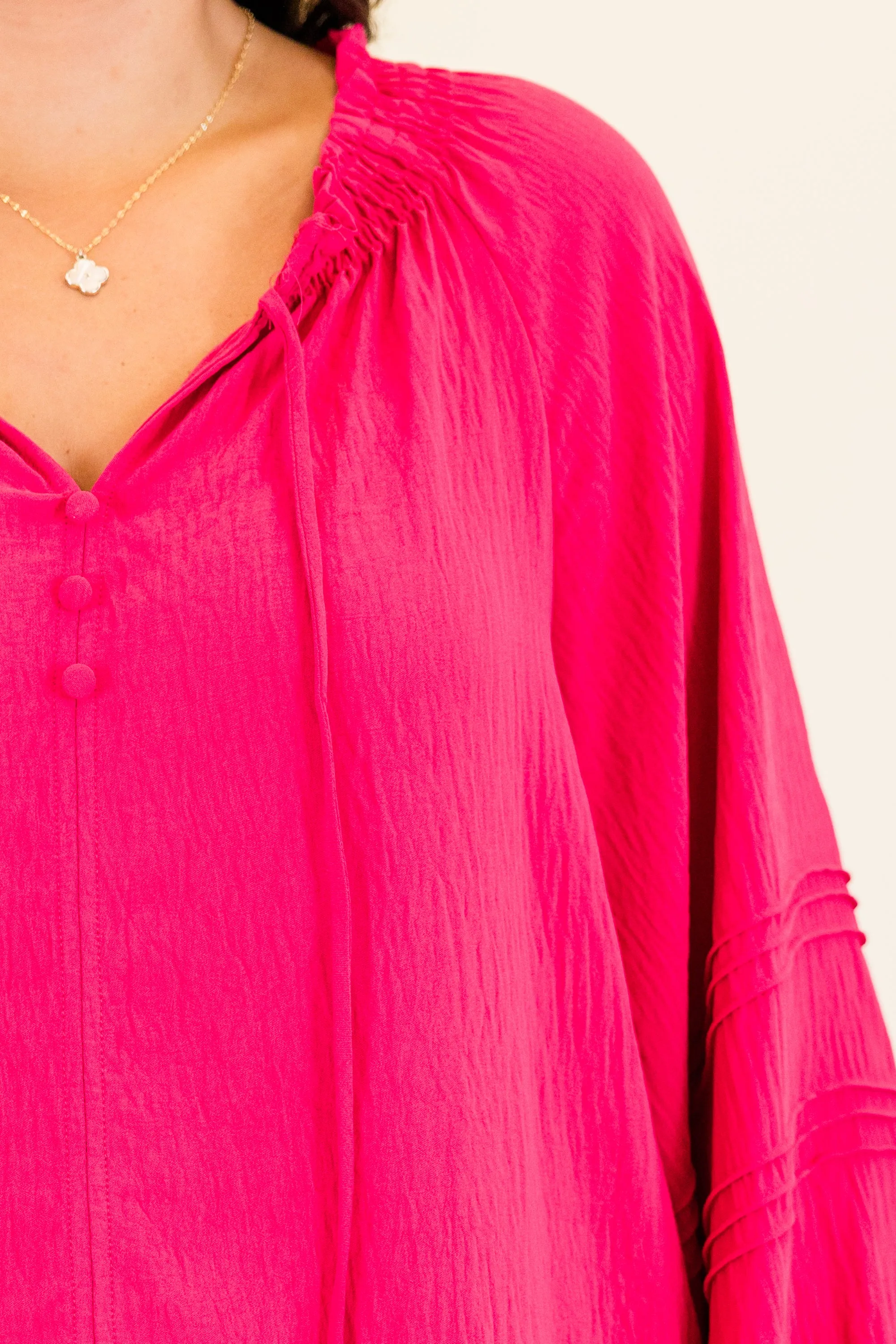 Adulting Is Hard Top, Fuchsia