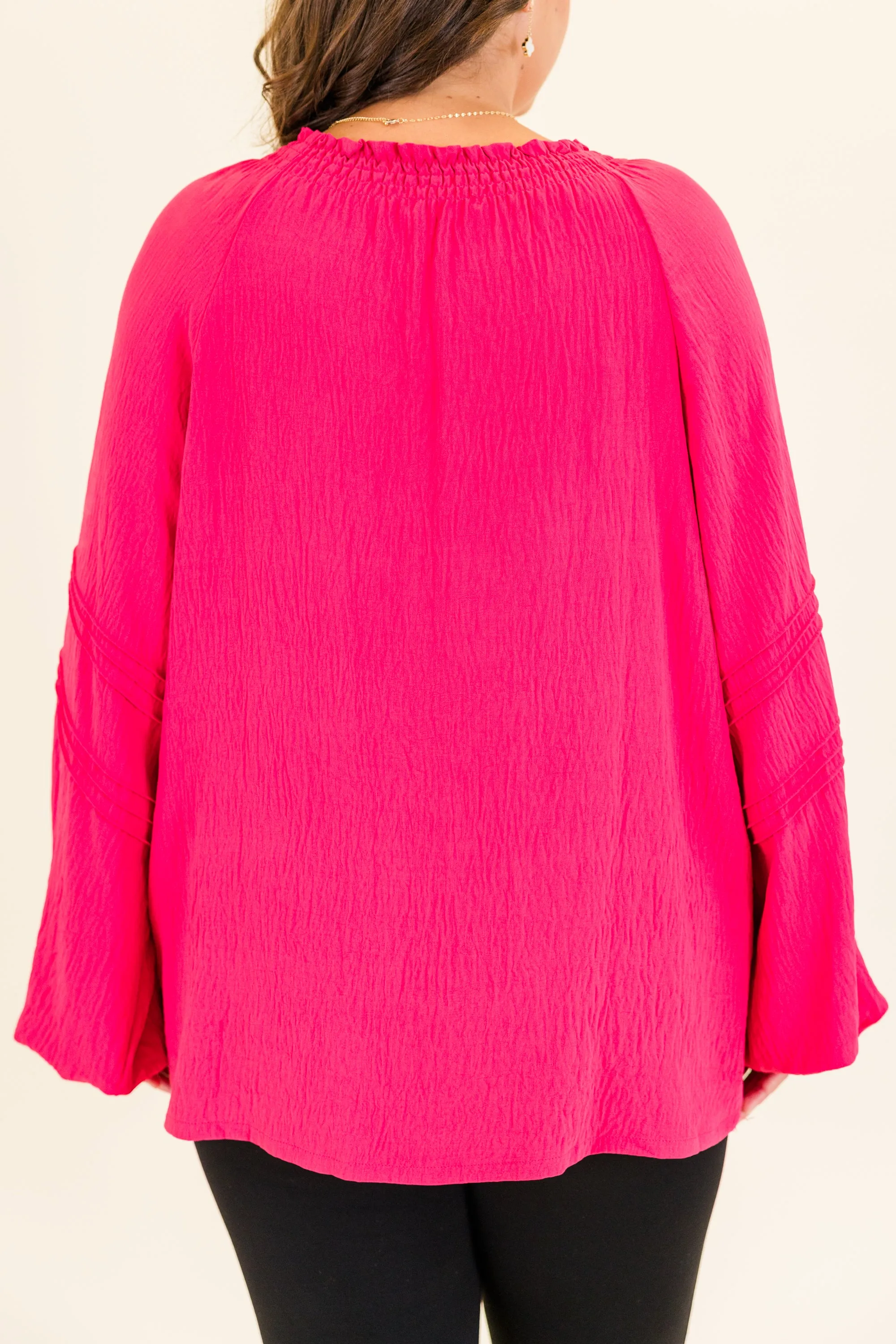 Adulting Is Hard Top, Fuchsia