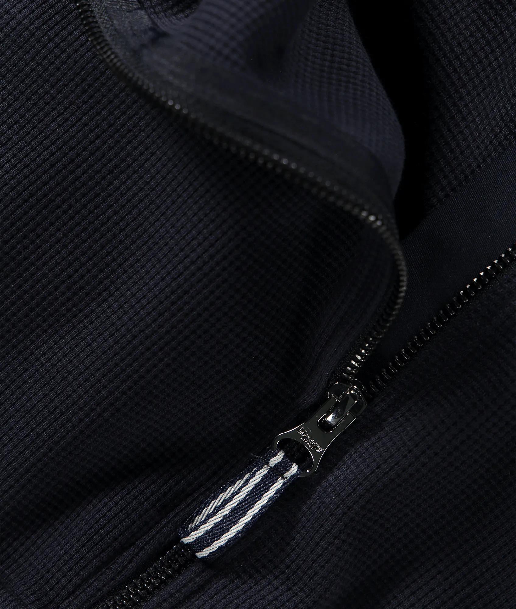 Amonwoods Waffle Zip Through Knit - Navy
