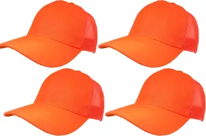 Black Duck Brand Bright Orange Hunting Safety Visual Mesh Back Adjustable Baseball Cap