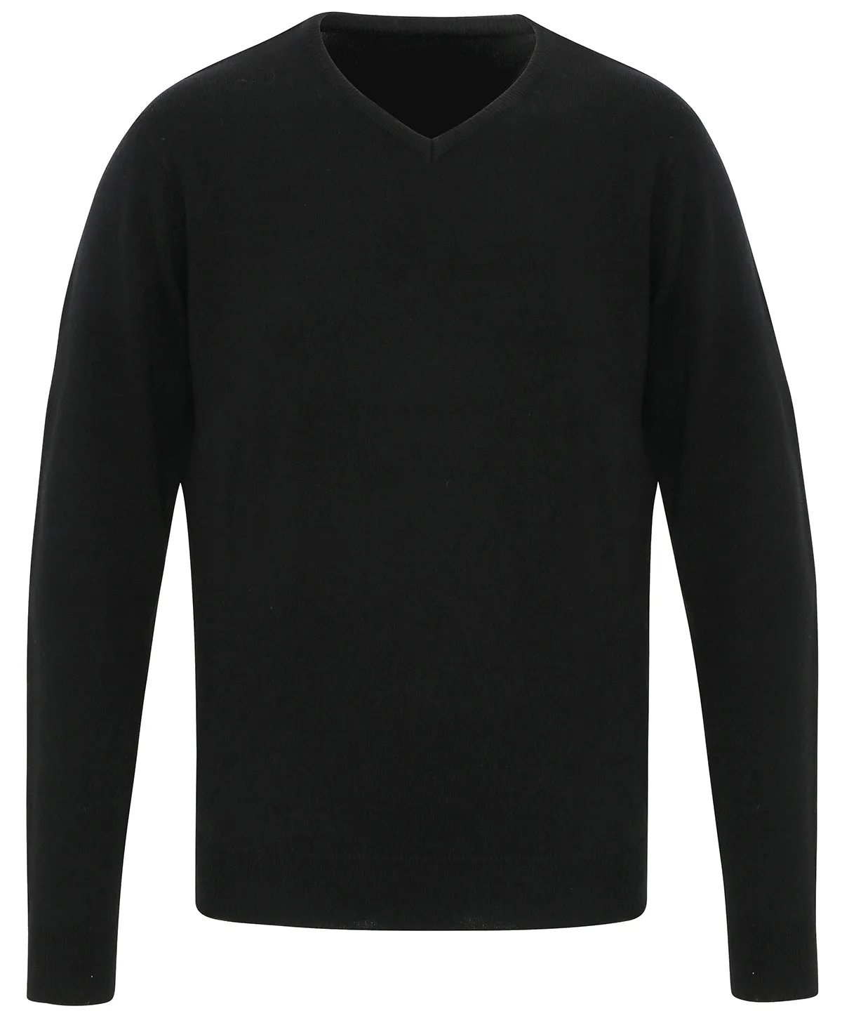 Black - 'Essential' acrylic v-neck sweater