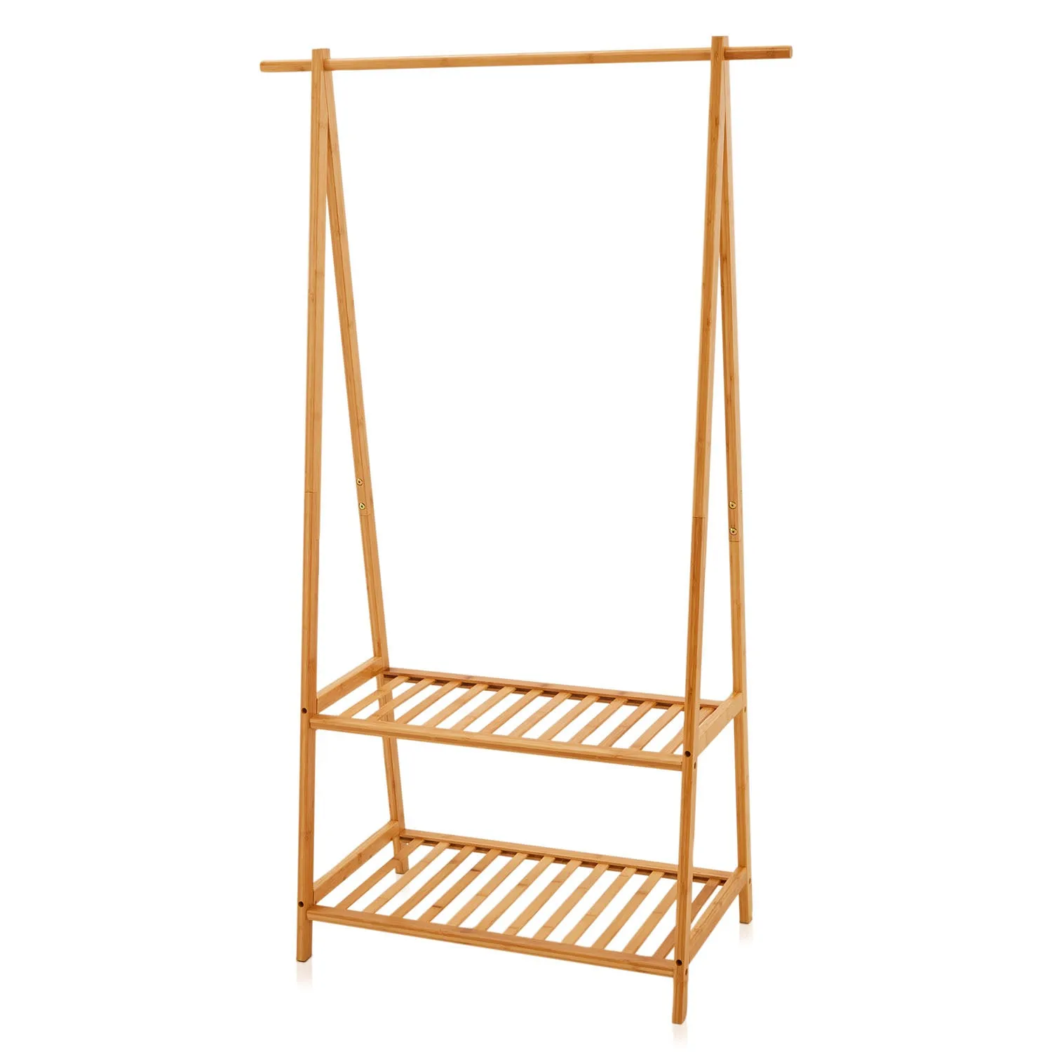 Blonde Wood Clothing Rack