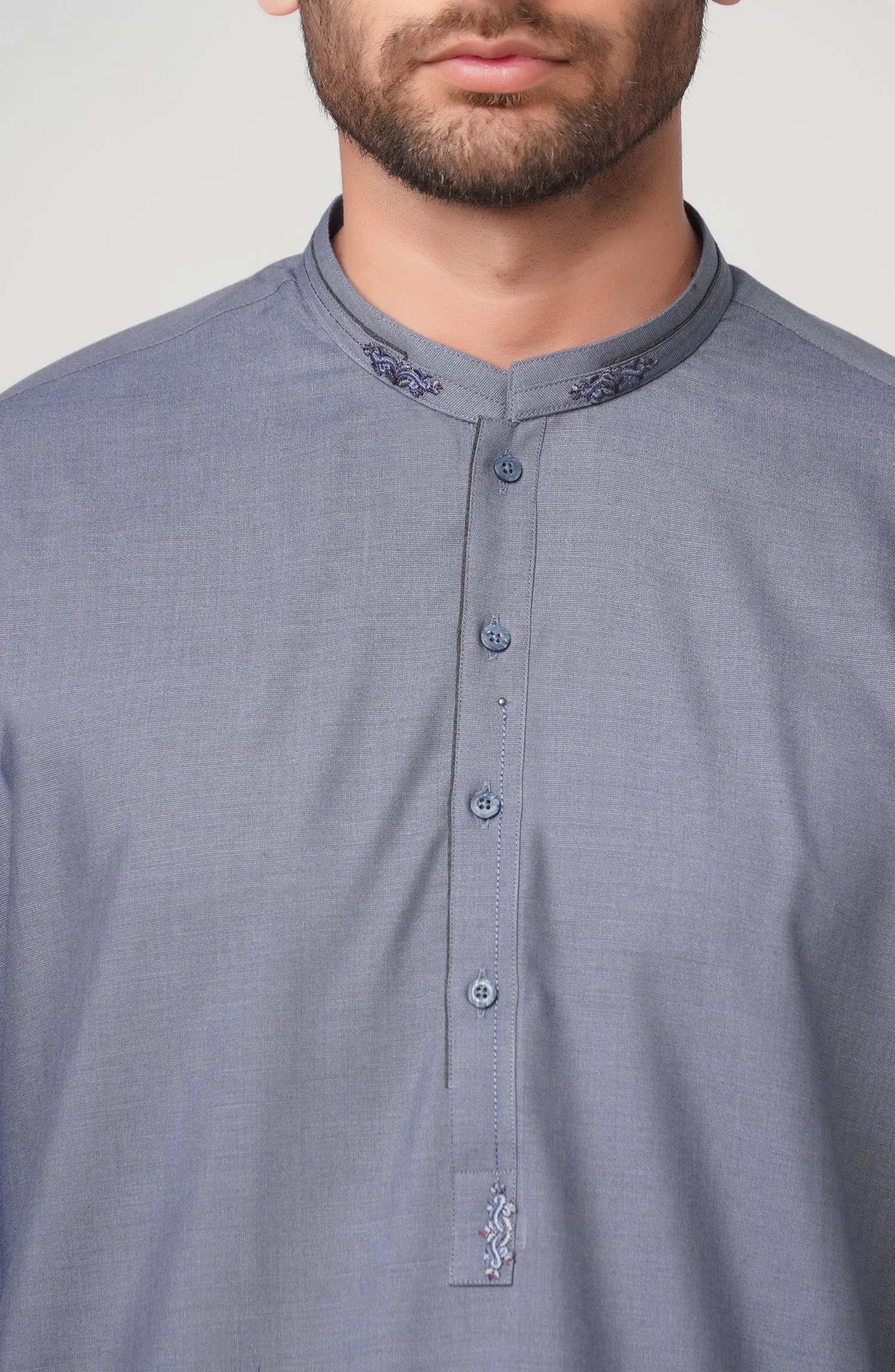 Blue Fancy Kurta Shalwar