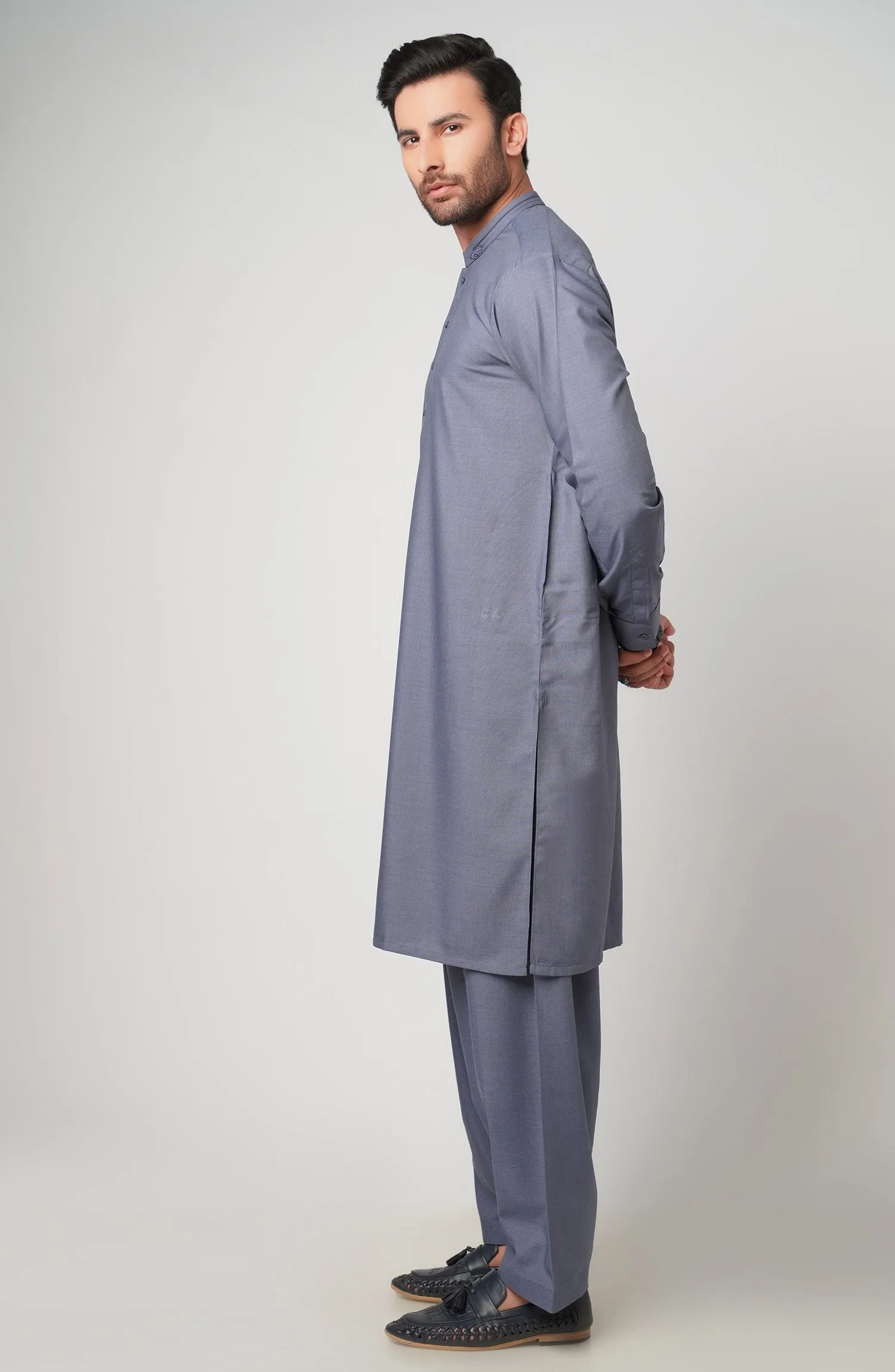 Blue Fancy Kurta Shalwar