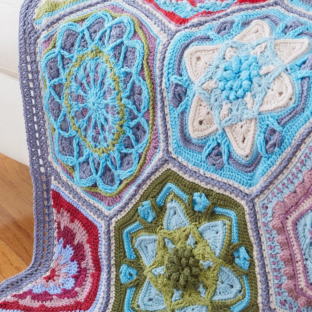 Bohemian Hexagons Throw