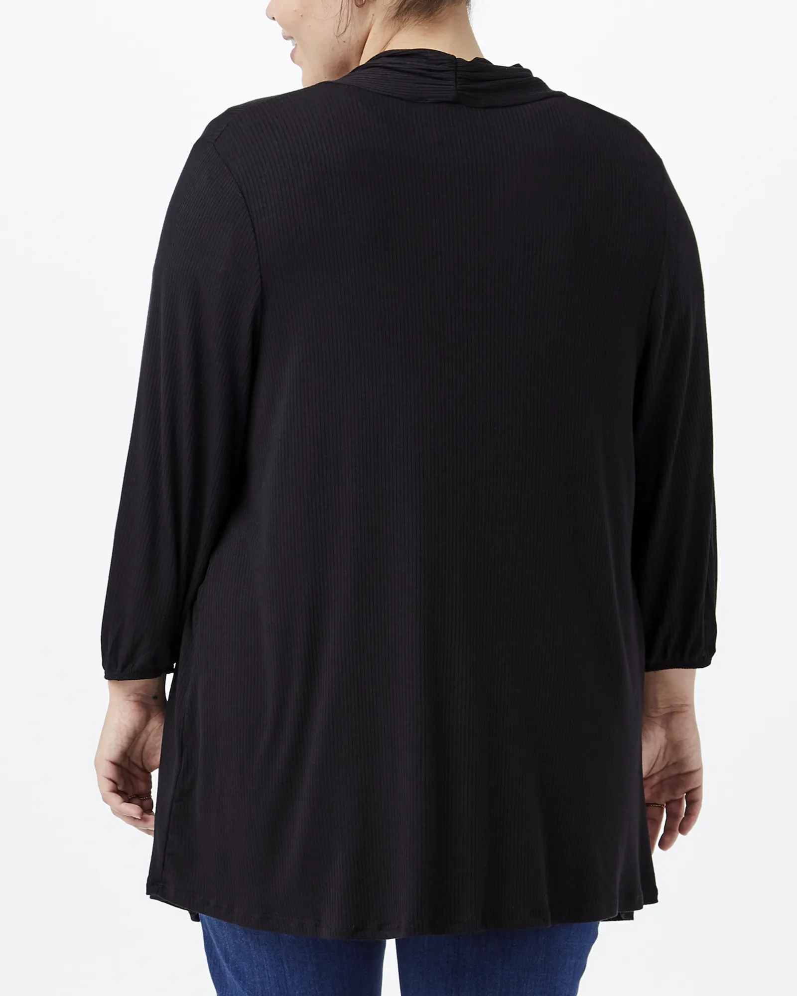 Cia 3/4 Sleeve Cardigan | Black