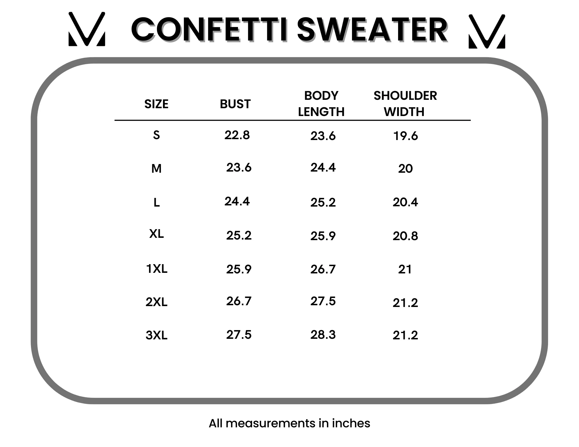 Confetti Sweater - White by Michelle Mae