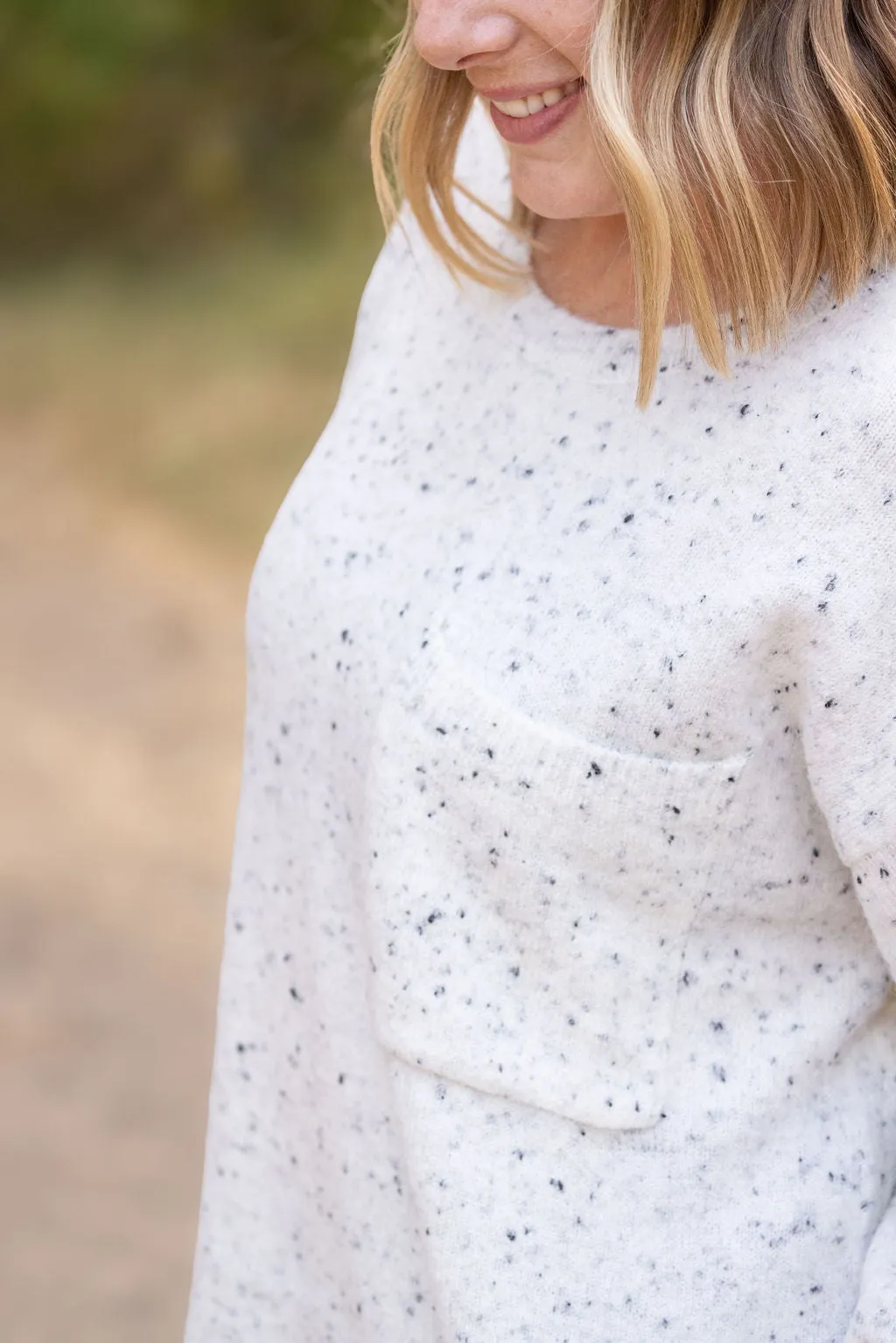 Confetti Sweater - White by Michelle Mae