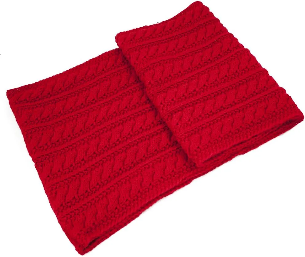Dahlia Women's Thick Winter Cable Knit Infinity Scarf