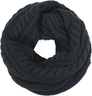 Dahlia Women's Thick Winter Cable Knit Infinity Scarf