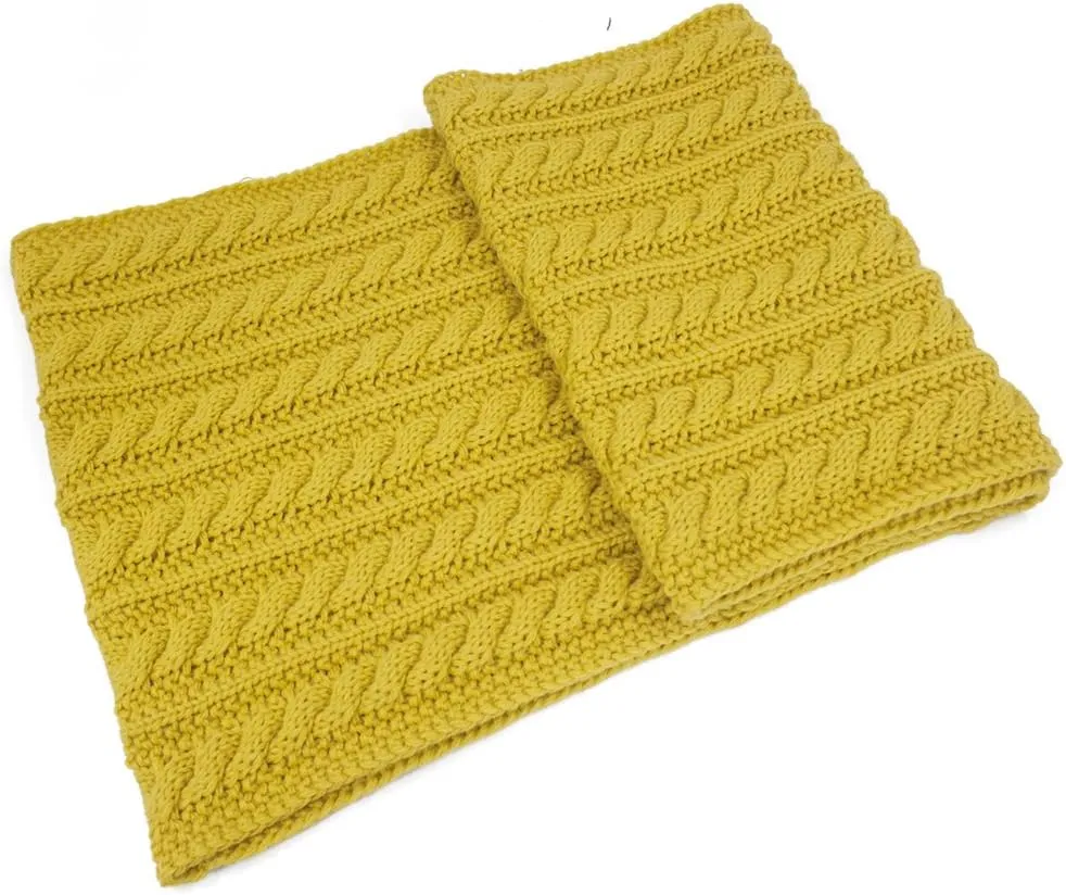 Dahlia Women's Thick Winter Cable Knit Infinity Scarf