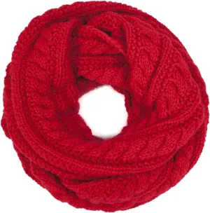 Dahlia Women's Thick Winter Cable Knit Infinity Scarf