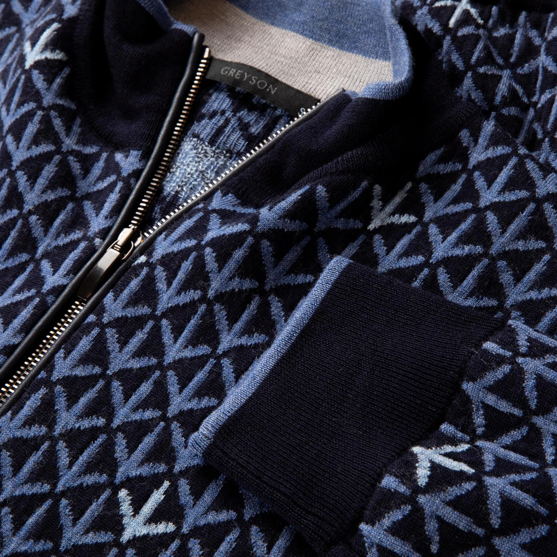 Footprints Sebonack Merino Quarter Zip Maltese Blue - SU24
