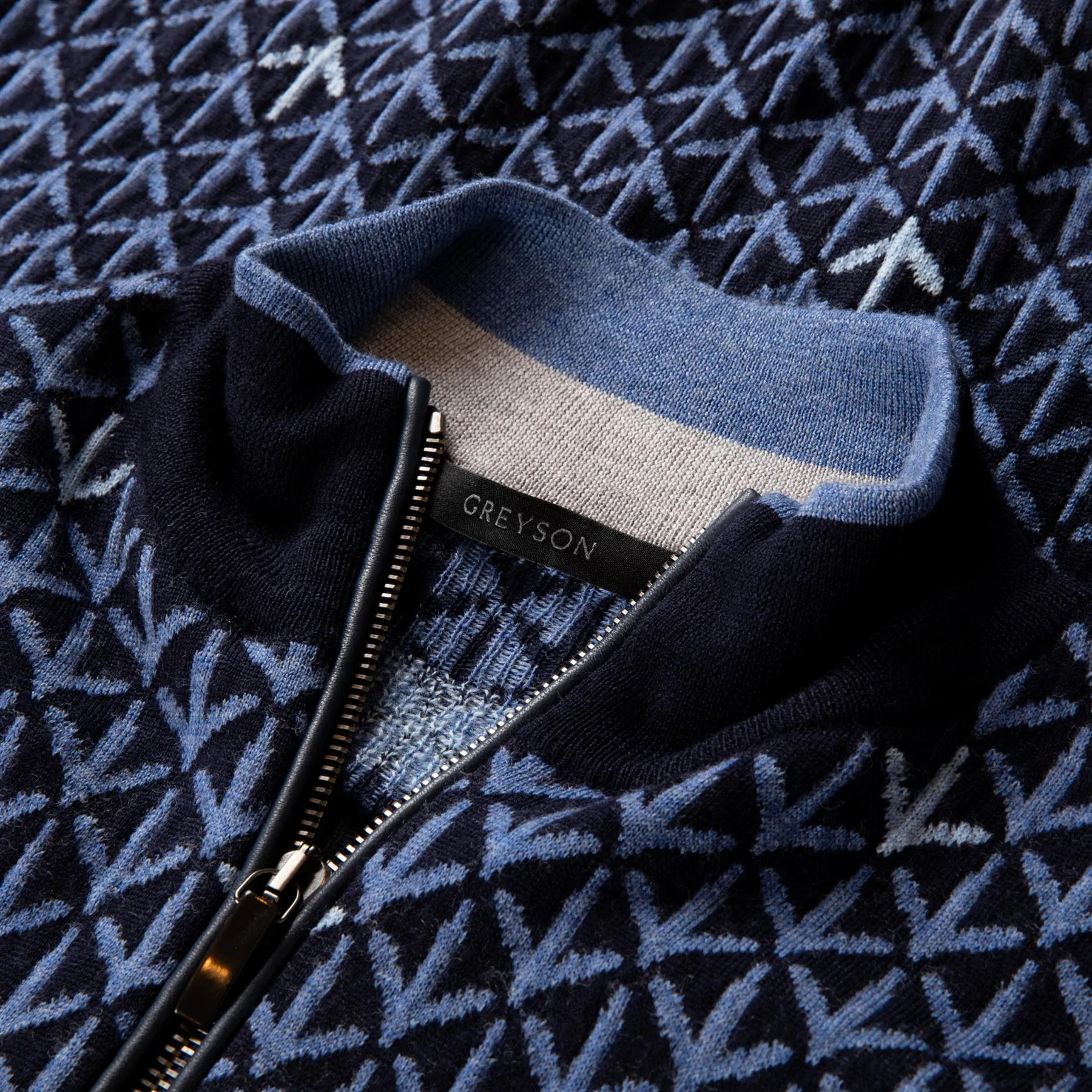 Footprints Sebonack Merino Quarter Zip Maltese Blue - SU24