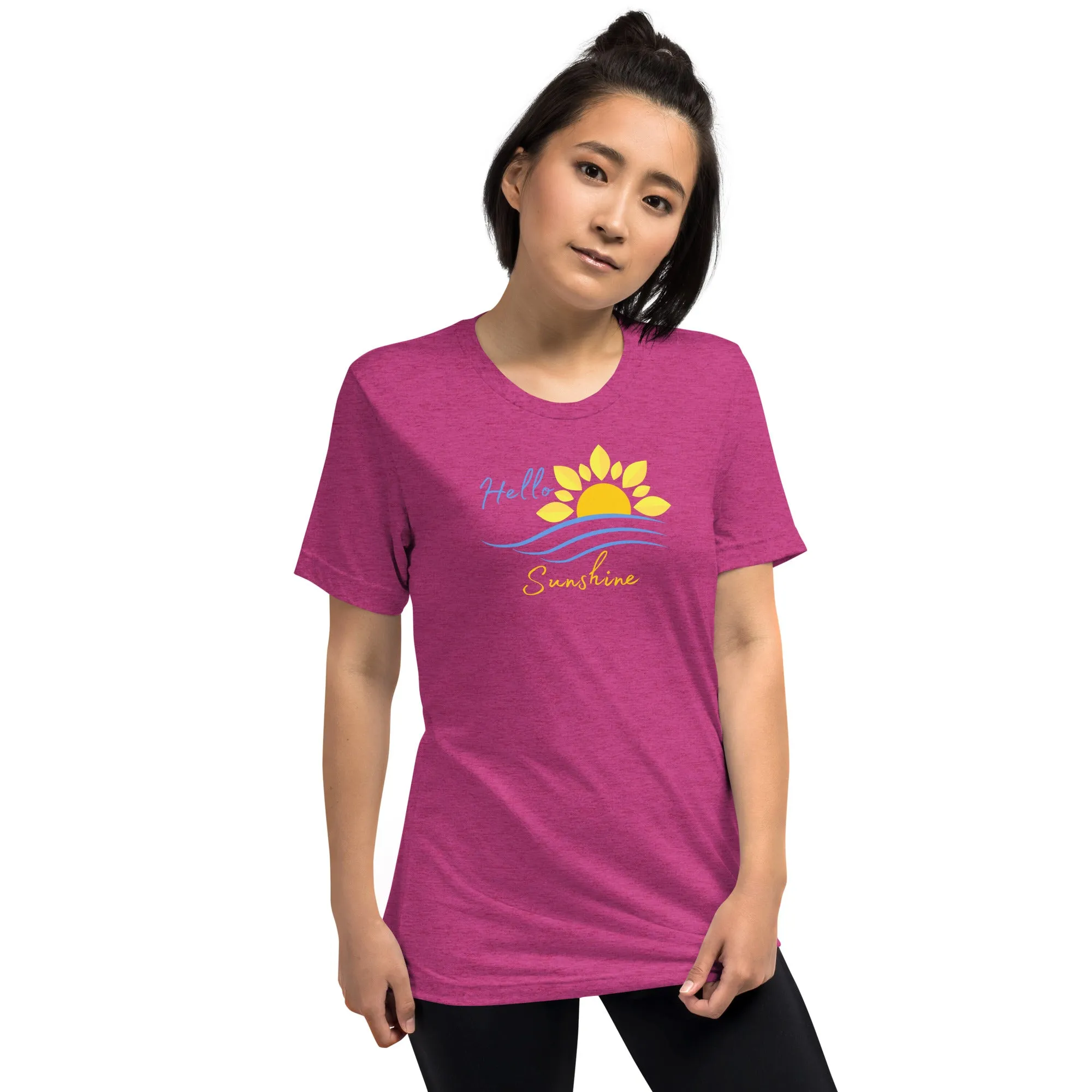 Hello Sunshine - Short sleeve t-shirt, comfy, soft, fitted look