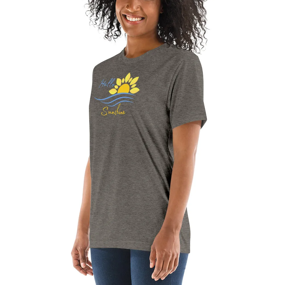 Hello Sunshine - Short sleeve t-shirt, comfy, soft, fitted look