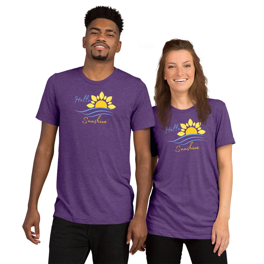 Hello Sunshine - Short sleeve t-shirt, comfy, soft, fitted look