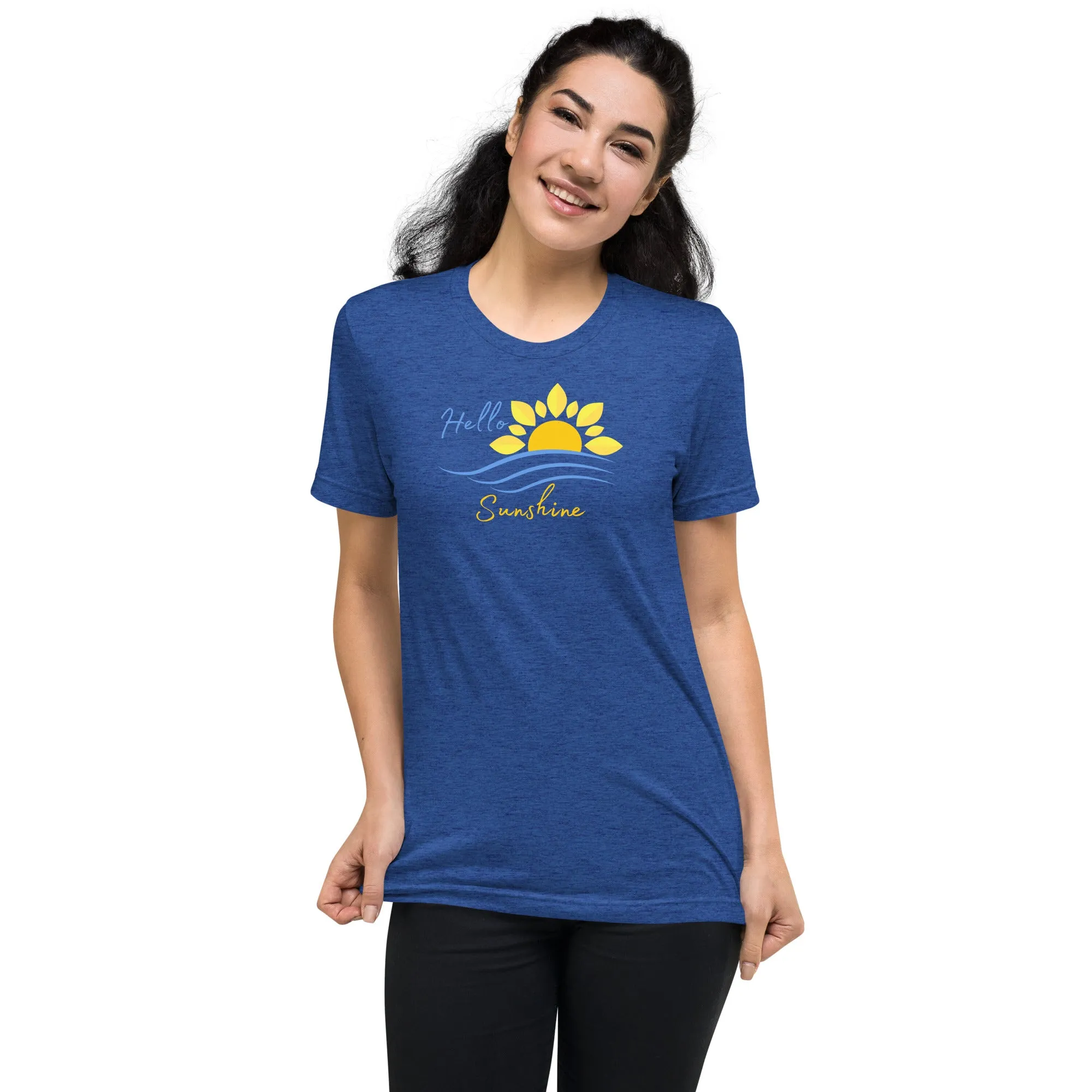 Hello Sunshine - Short sleeve t-shirt, comfy, soft, fitted look