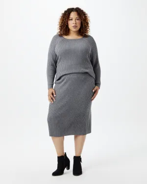 Karlee Ribbed Sweater | Charcoal Grey