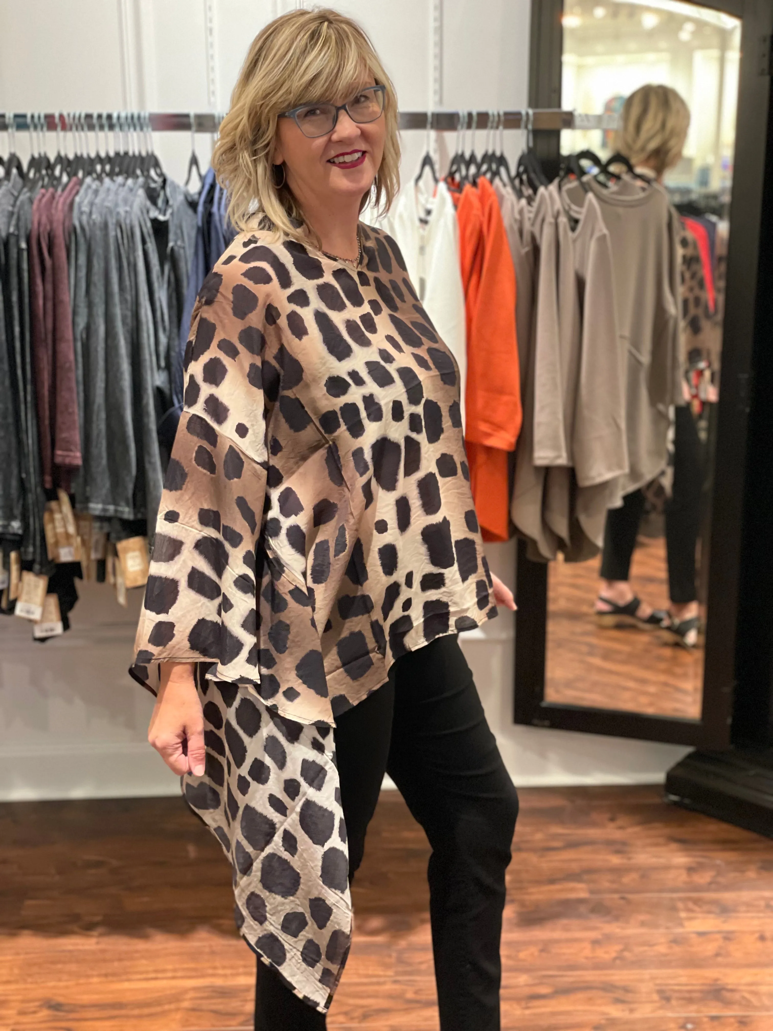 LIOR Maya Flowy Collar Top