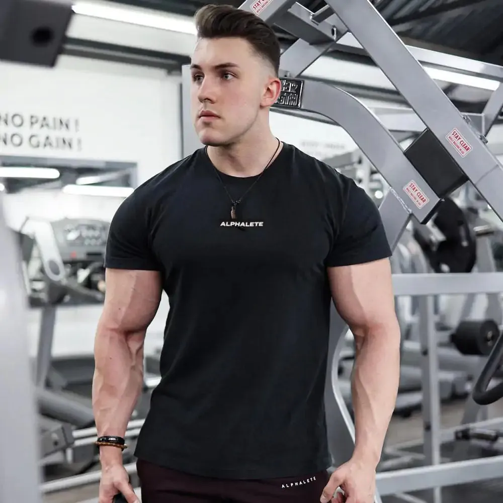 Men’s Fitted Gym T-Shirt - Premium 100% Cotton, Breathable & Moisture-Wicking
