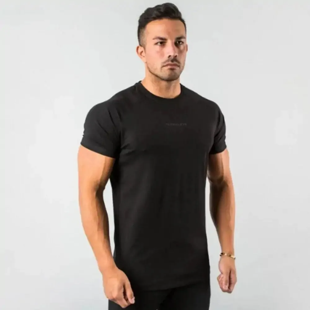 Men’s Fitted Gym T-Shirt - Premium 100% Cotton, Breathable & Moisture-Wicking
