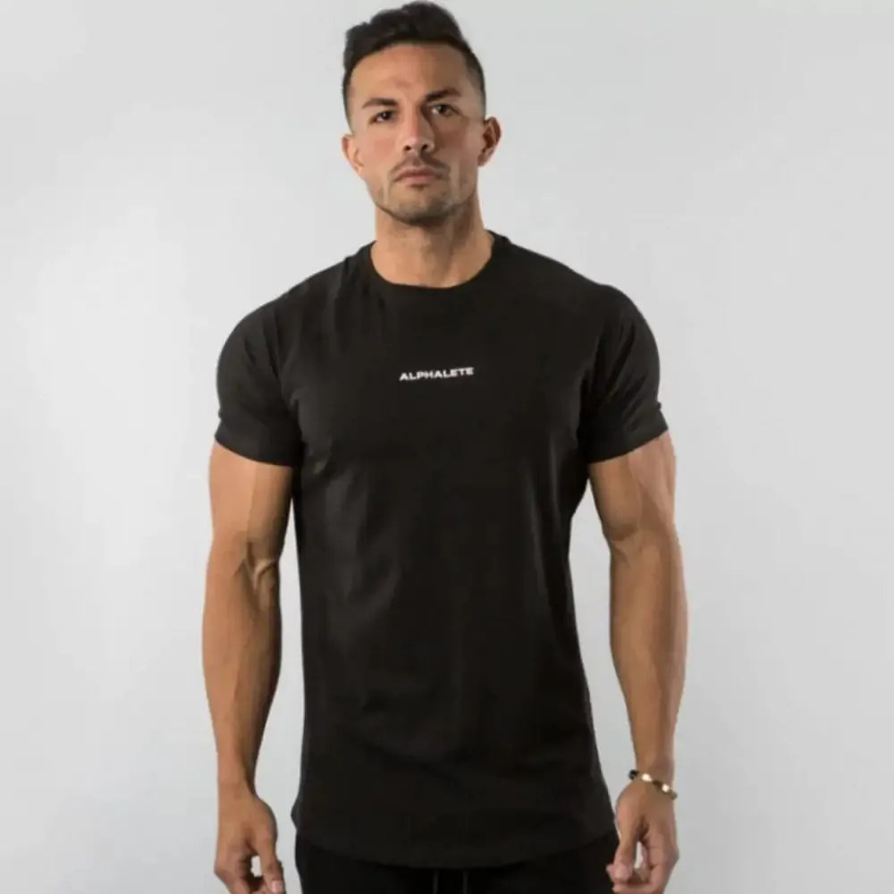 Men’s Fitted Gym T-Shirt - Premium 100% Cotton, Breathable & Moisture-Wicking