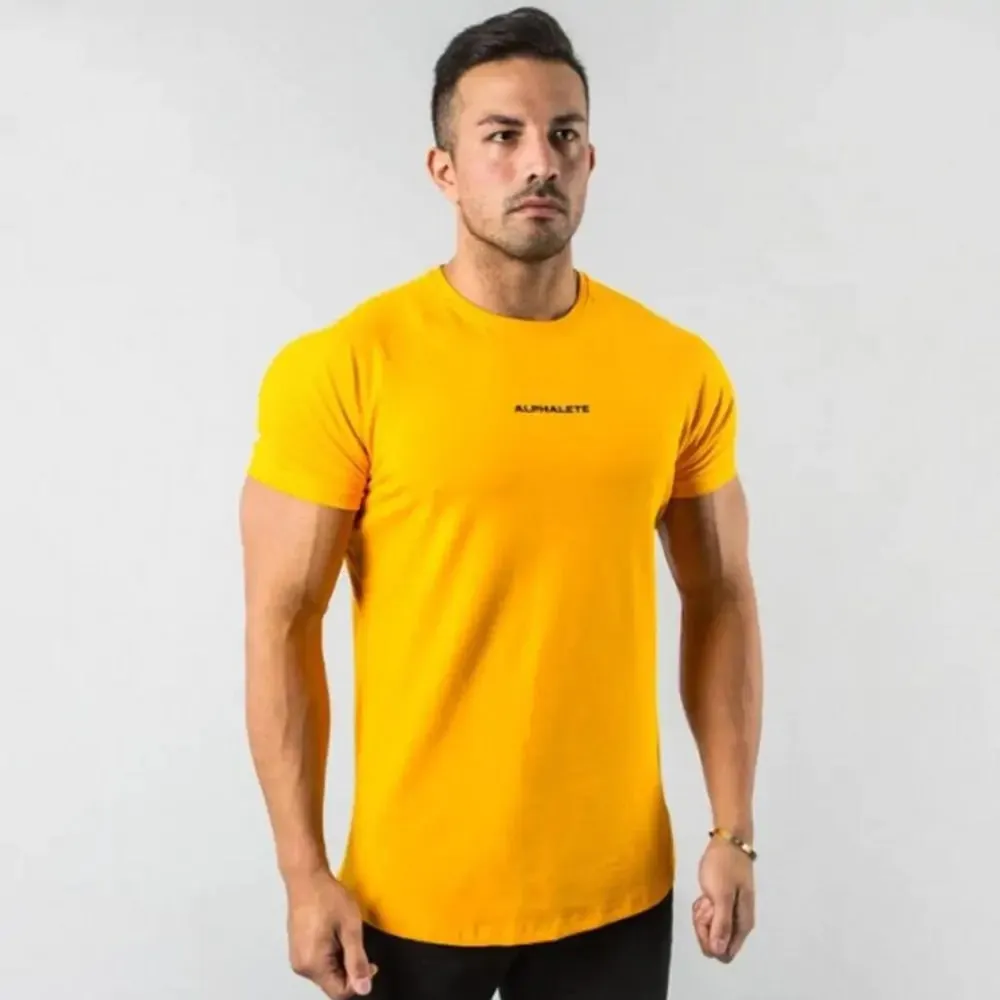Men’s Fitted Gym T-Shirt - Premium 100% Cotton, Breathable & Moisture-Wicking
