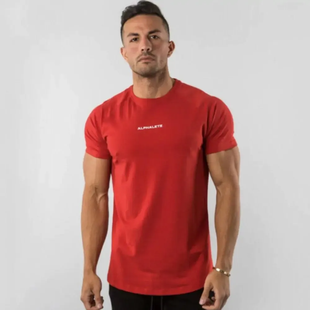 Men’s Fitted Gym T-Shirt - Premium 100% Cotton, Breathable & Moisture-Wicking