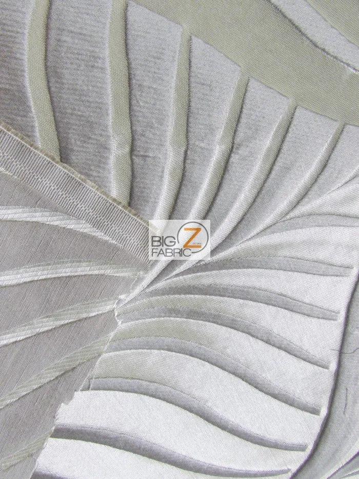 Mint Leaf Upholstery Drapery Fabric / Winter / Sold By The Yard