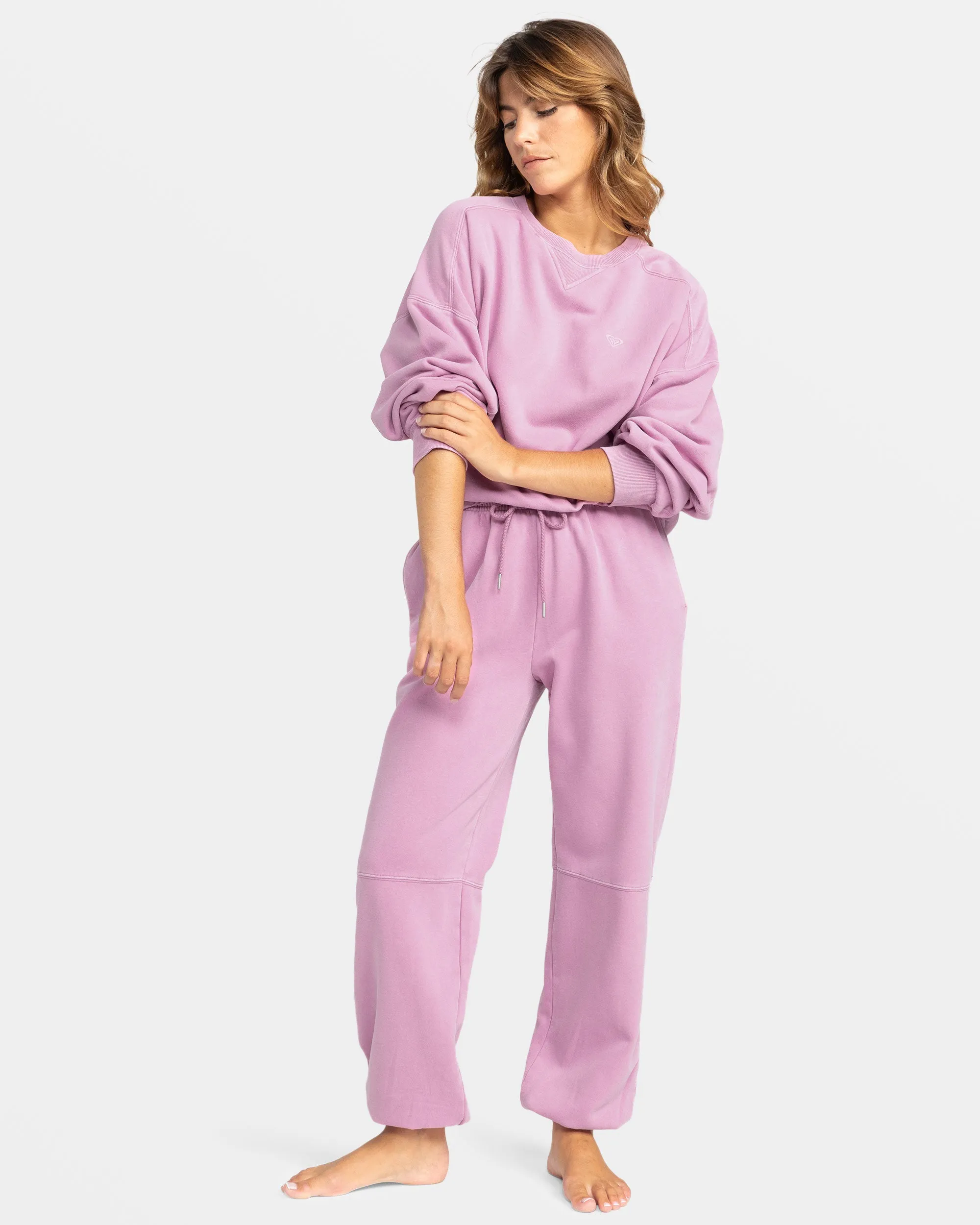 Oasis Haze Pullover Sweatshirt - Mauve Orchid