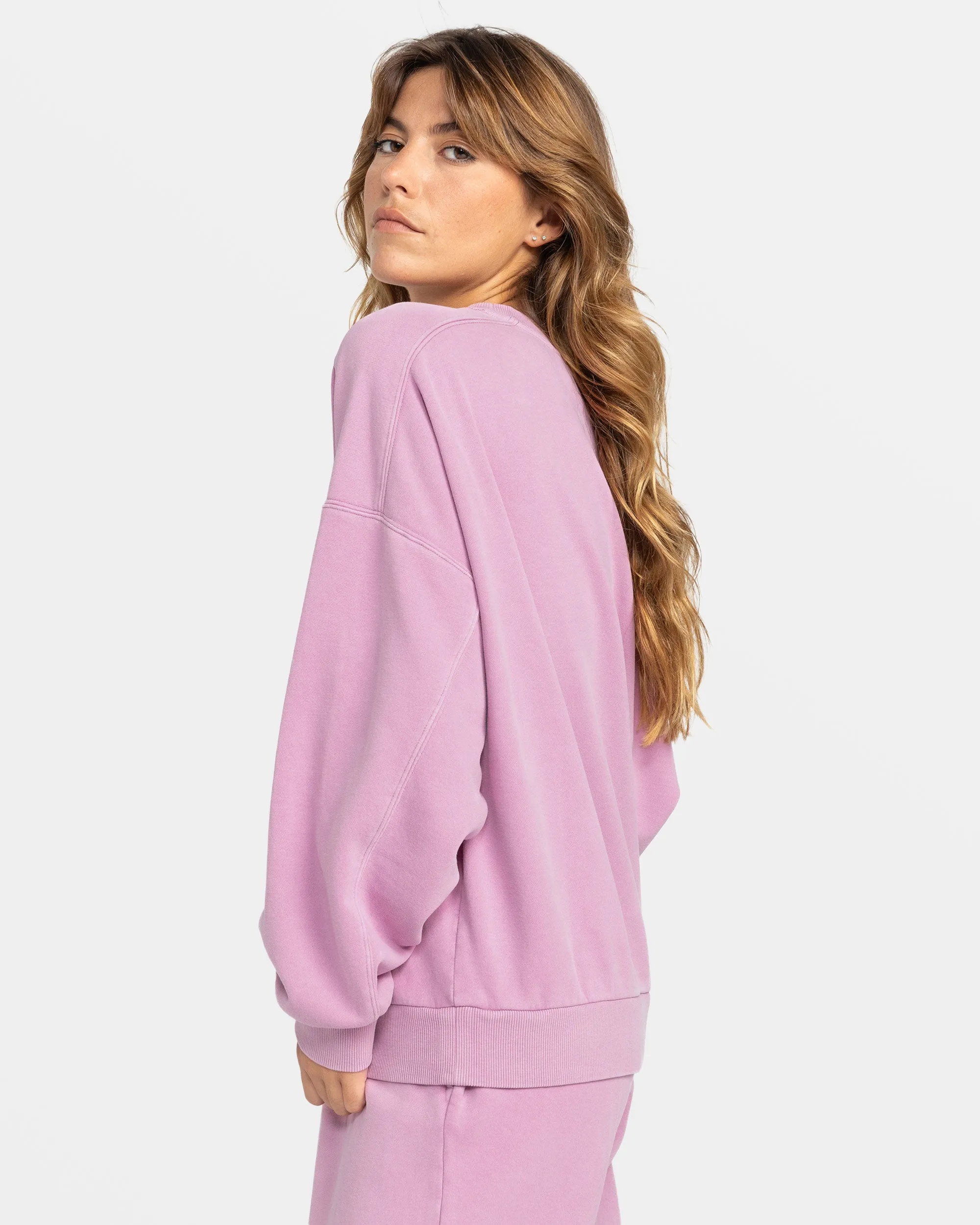 Oasis Haze Pullover Sweatshirt - Mauve Orchid