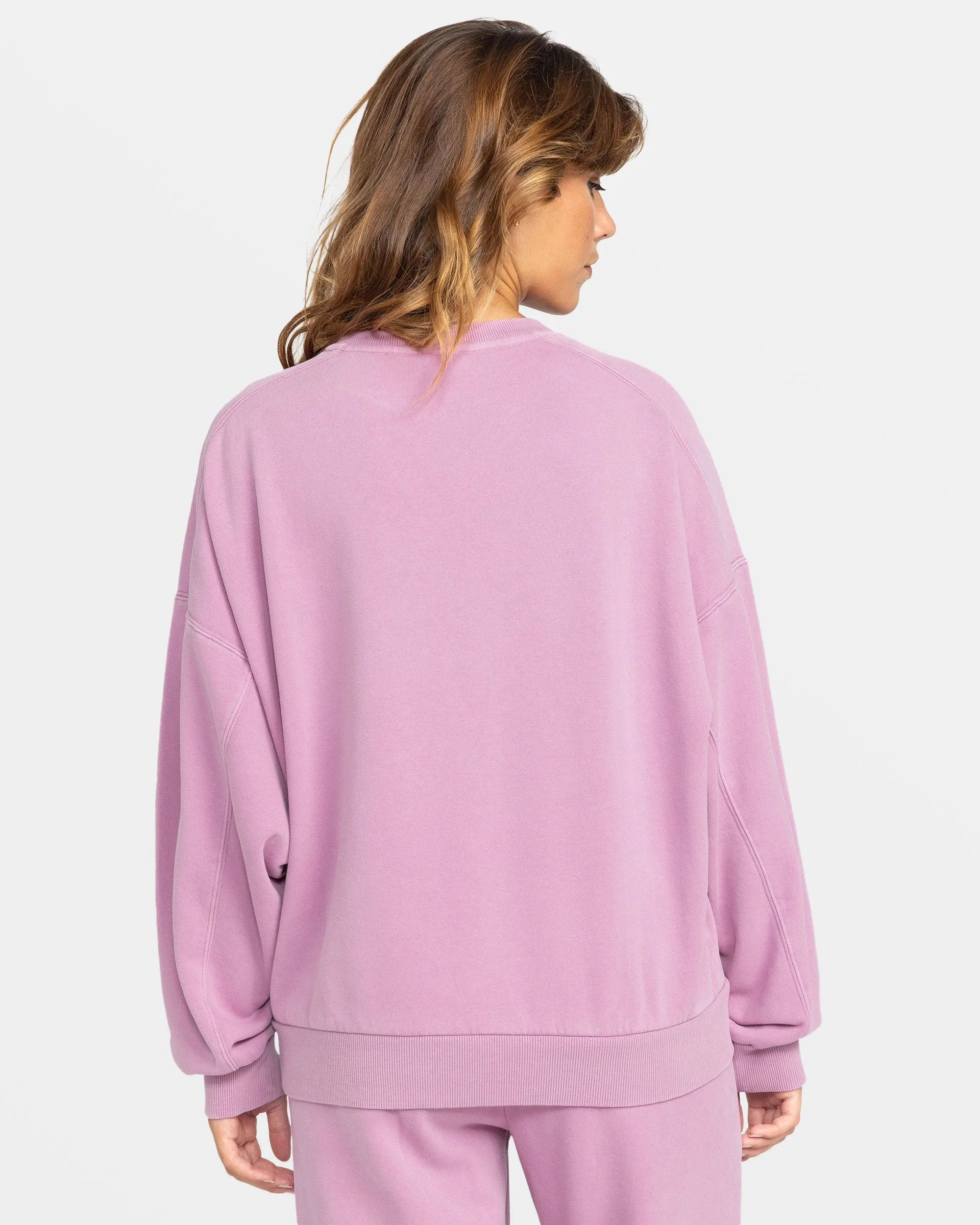 Oasis Haze Pullover Sweatshirt - Mauve Orchid