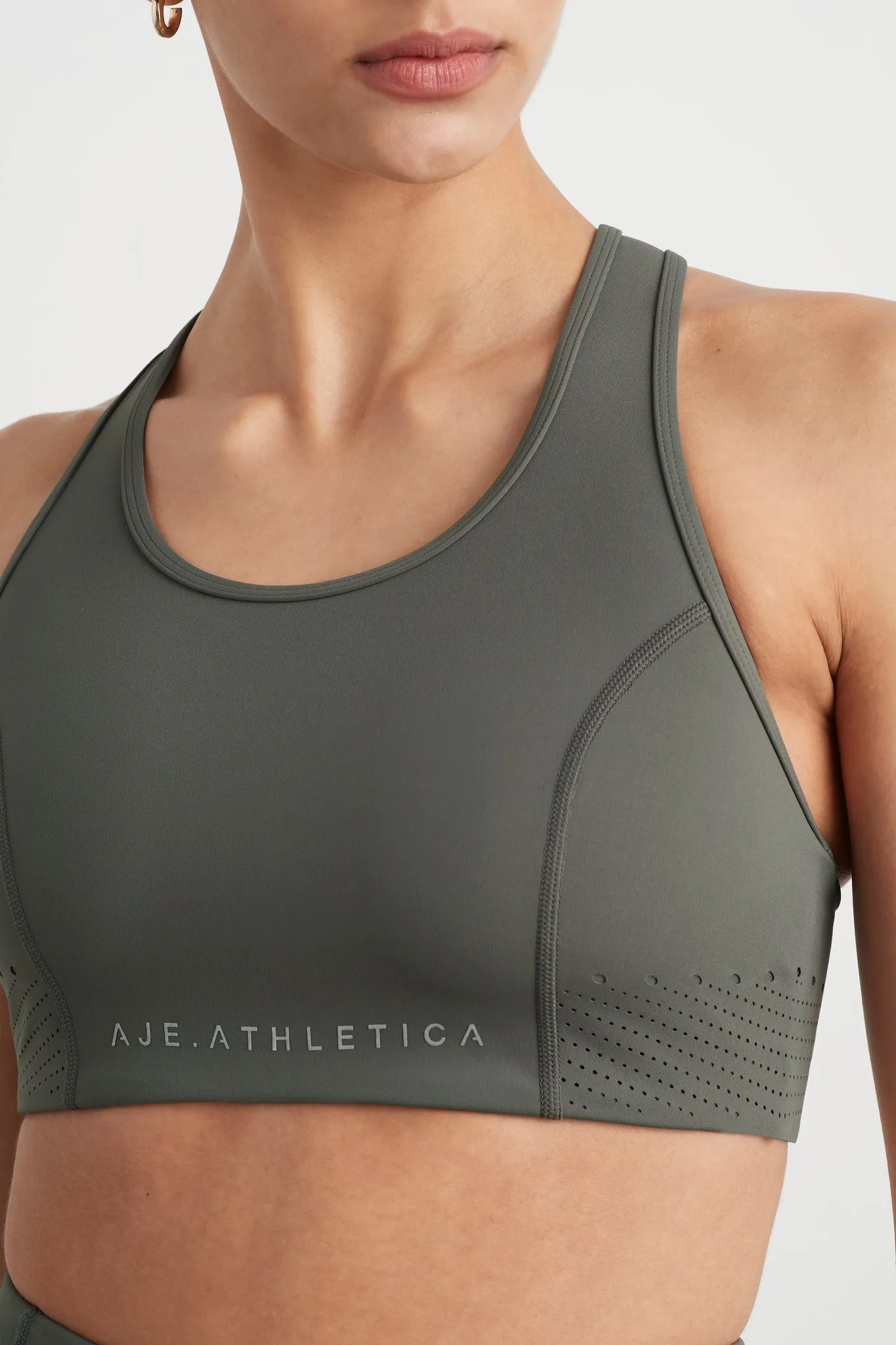 Perforated Racer Sports Bra 339