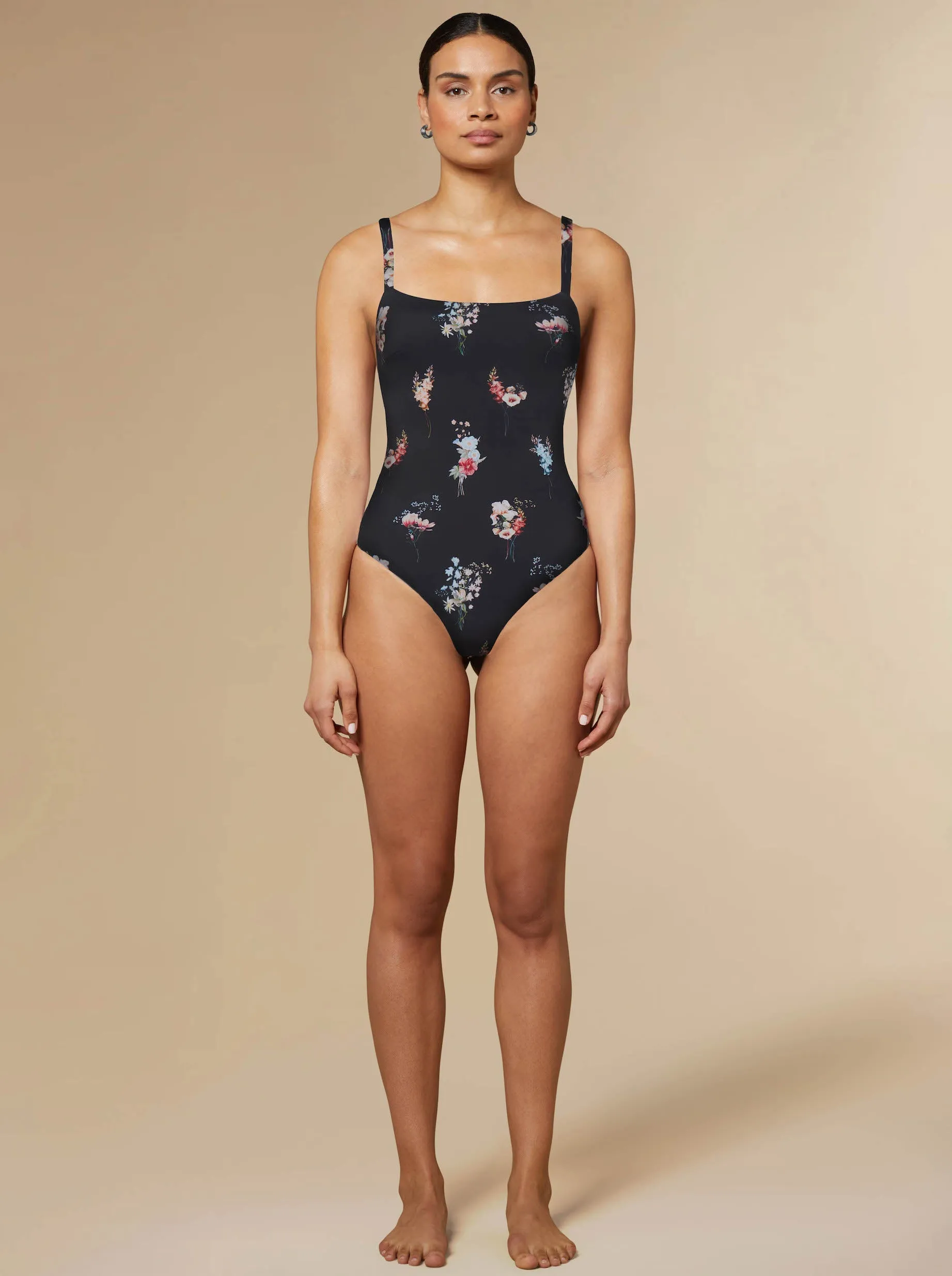 Shona Minimal Swimsuit Black