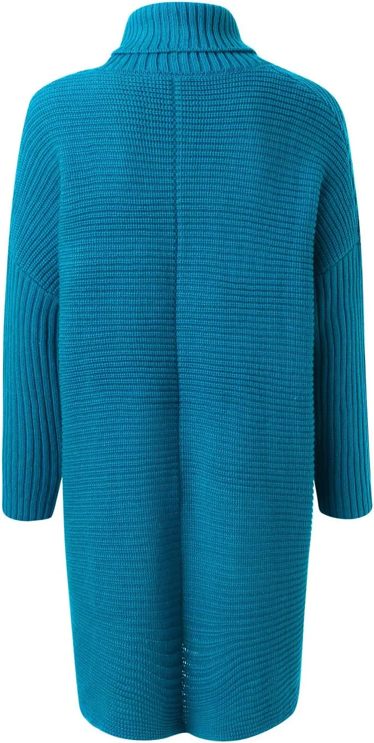 Sweaters Womens Oversized Turtleneck Batwing Long Sleeve Casual Cozy Baggy Knit Pullover Tunic Sweater 2024 Fall Outfits