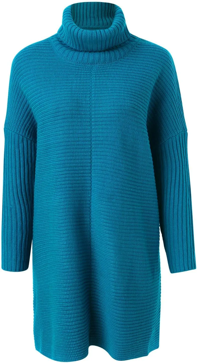 Sweaters Womens Oversized Turtleneck Batwing Long Sleeve Casual Cozy Baggy Knit Pullover Tunic Sweater 2024 Fall Outfits