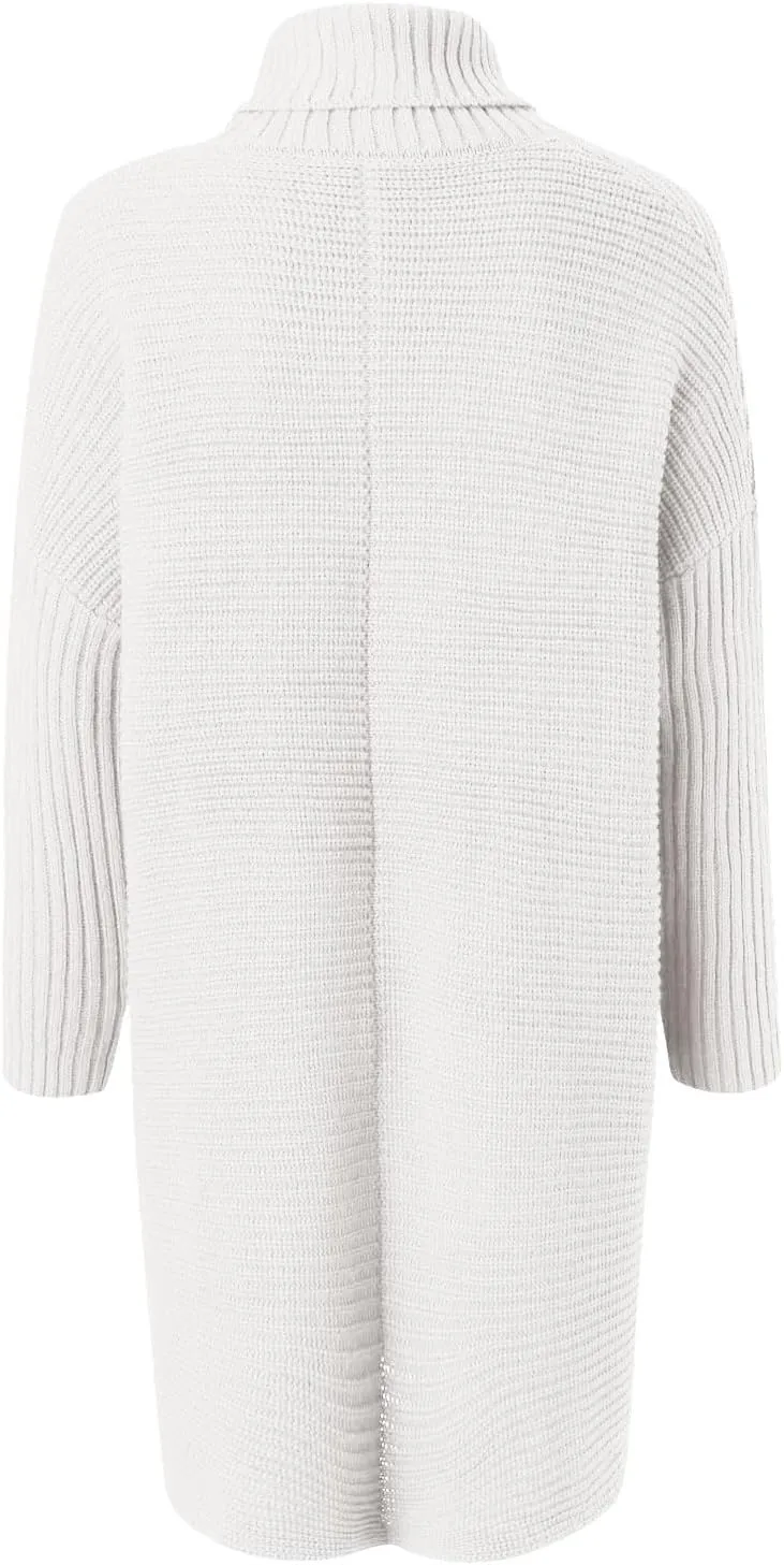 Sweaters Womens Oversized Turtleneck Batwing Long Sleeve Casual Cozy Baggy Knit Pullover Tunic Sweater 2024 Fall Outfits