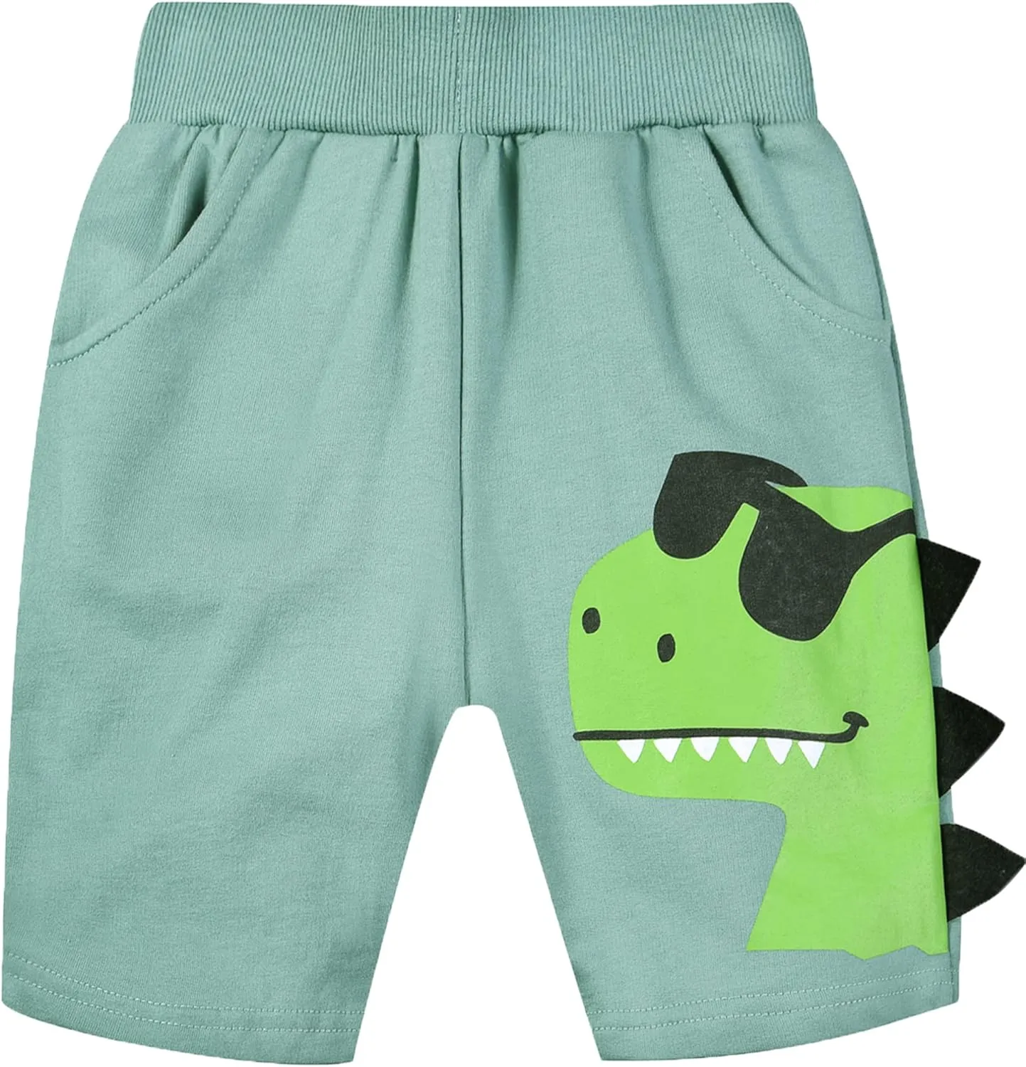 TLAENSON Toddler Boys Summer Cotton Shorts with Pocket, Baby Pull-On Casual Active Jogger Shorts 2-Pack /3-Pack