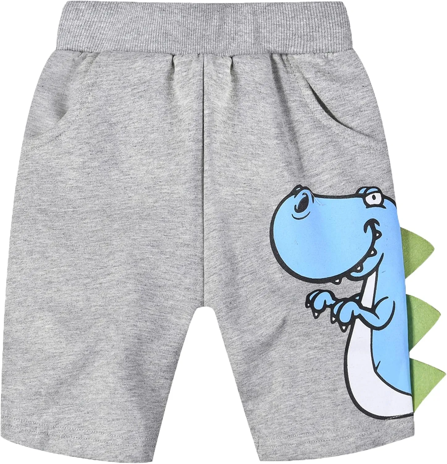 TLAENSON Toddler Boys Summer Cotton Shorts with Pocket, Baby Pull-On Casual Active Jogger Shorts 2-Pack /3-Pack
