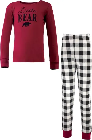 Touched by Nature Unisex Holiday Pajamas, Merry And Bright Kids, 12 Years